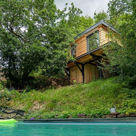 Le Moonloft Insolite Tiny-House Dans Les Arbres & 1 Seance De Sauna Pour 2 Avec Vue Panoramique Osenbach Exterior foto